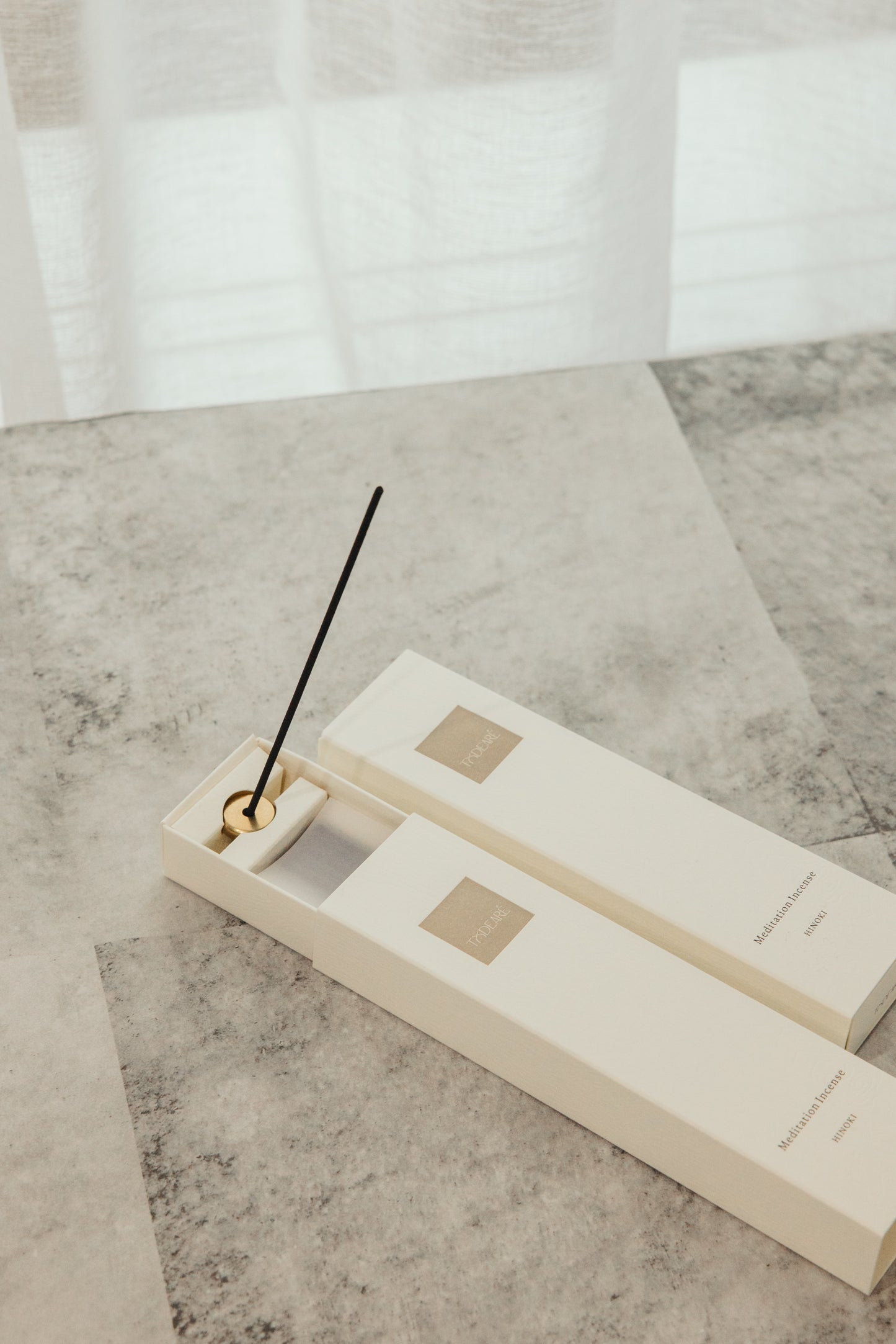 TODEARÉ Meditation Incense HINOKI 12g・香立付・Low Smoke Type