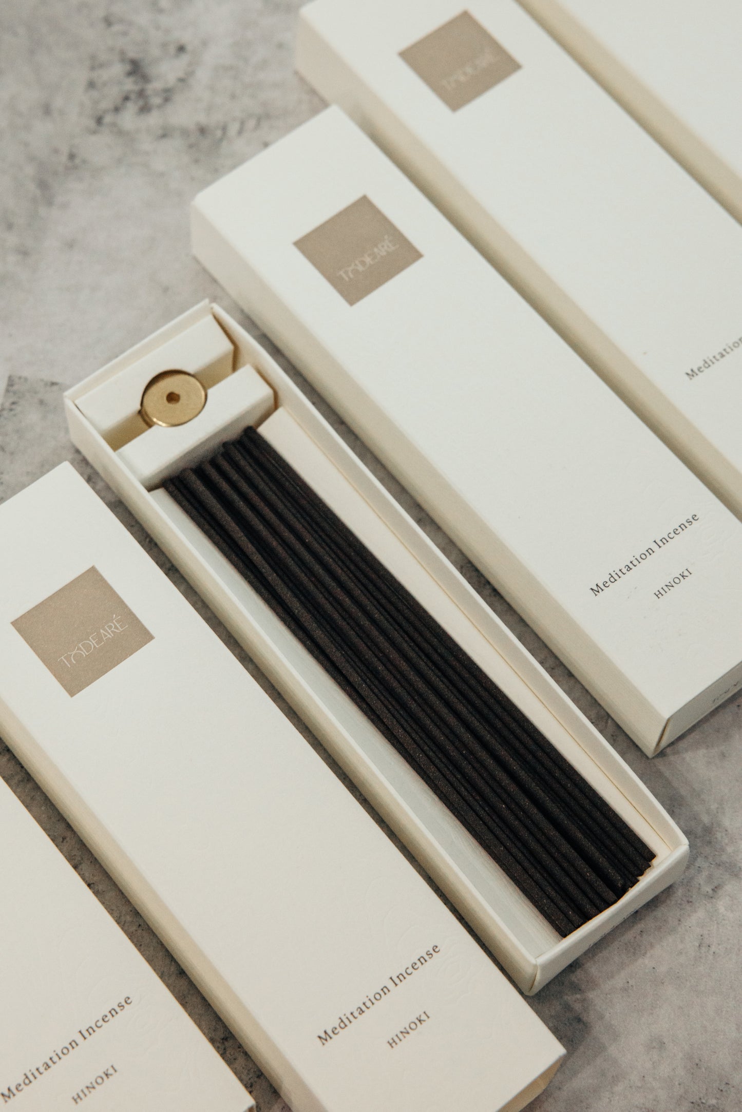 TODEARÉ Meditation Incense HINOKI 12g・香立付・Low Smoke Type