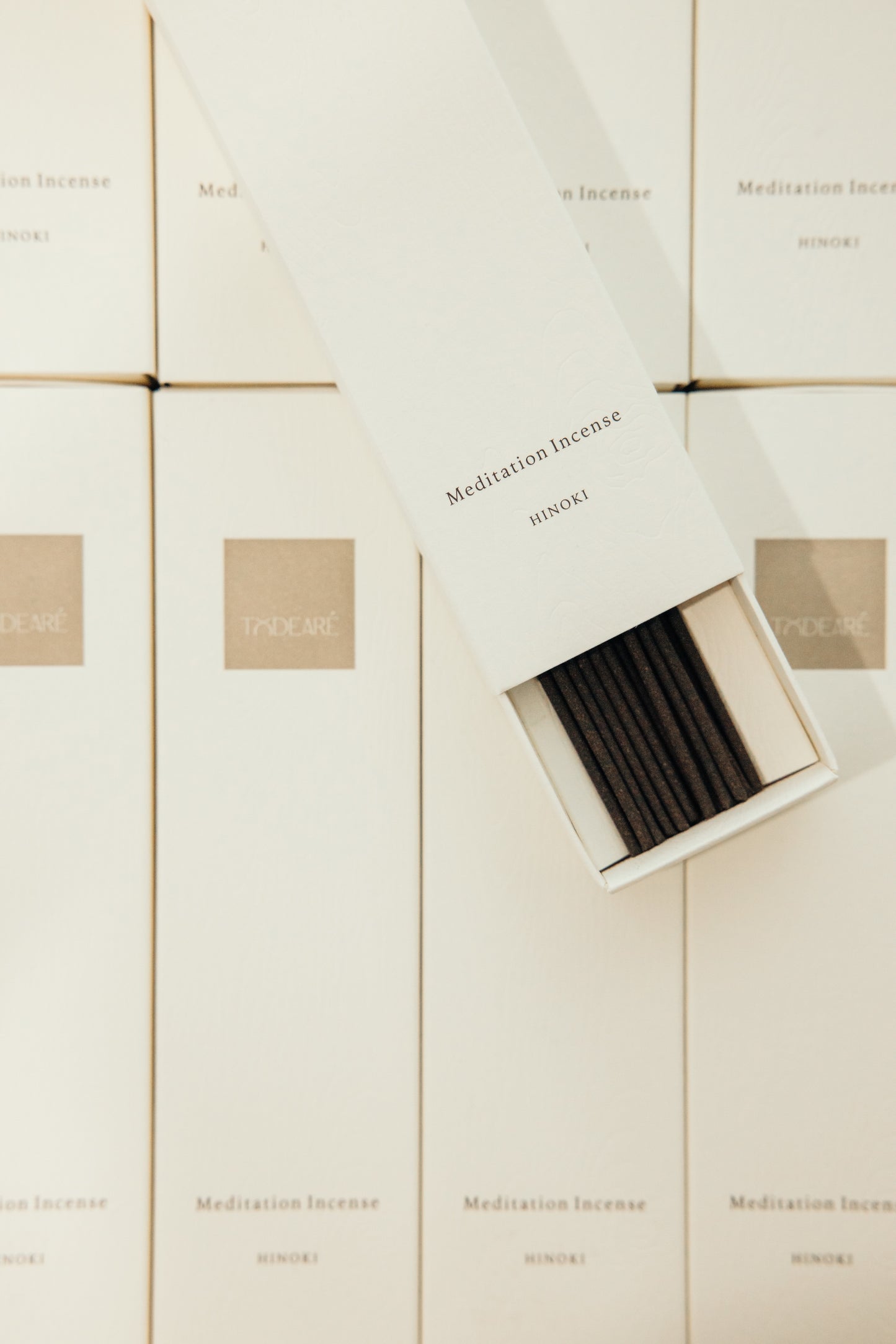 TODEARÉ Meditation Incense HINOKI 12g・香立付・Low Smoke Type